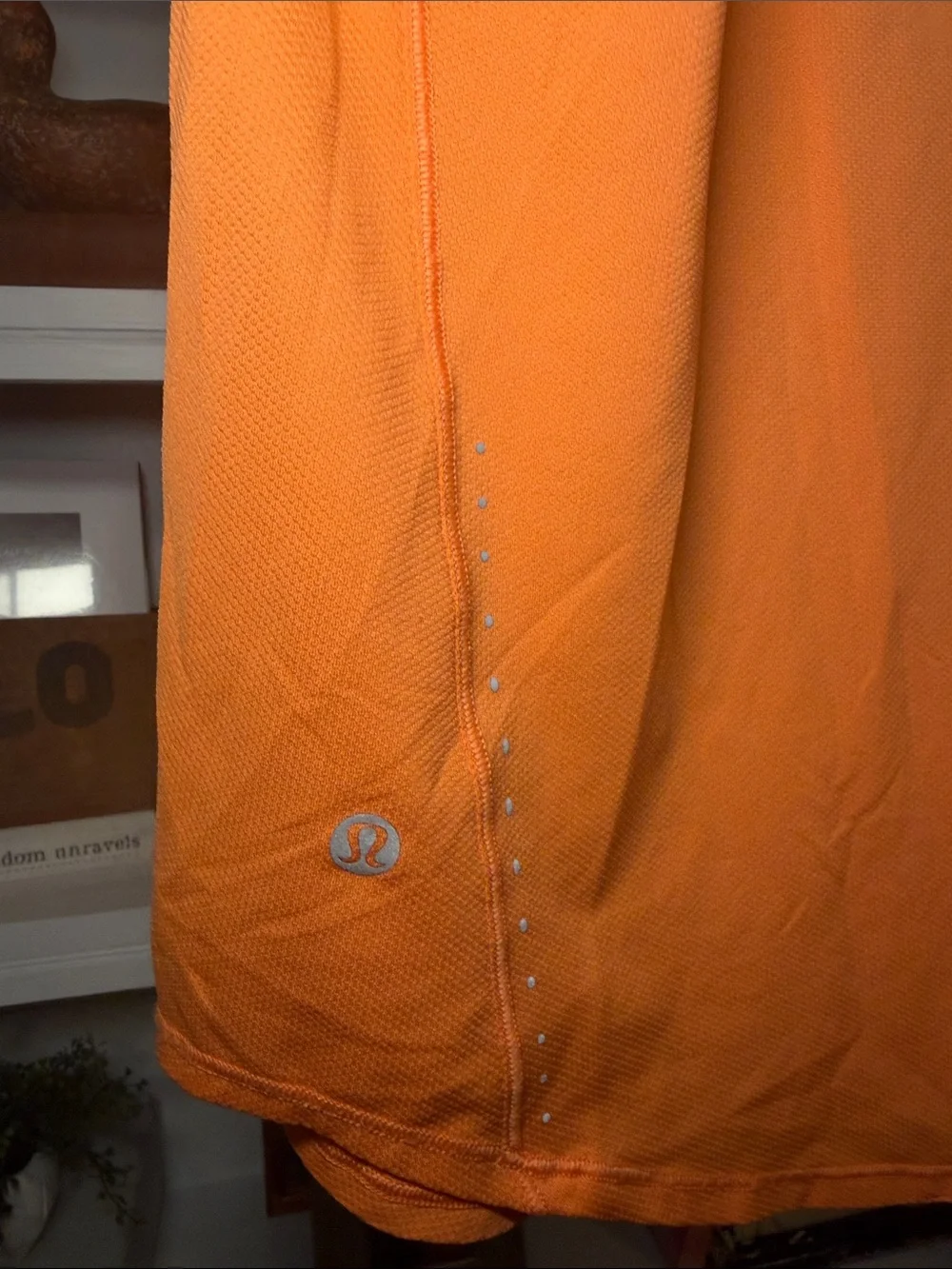 lululemon athletica Bright Orange Sleeveless Athletic Tank